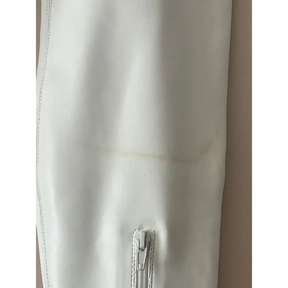 Dolls Kill BRATZ Thigh High Boots •8• Angel MISS SOCIALITE White Platform Go Go